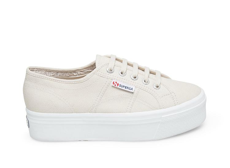 Superga 2790 Acotw Grey Seashell - Womens Superga Platform Shoes